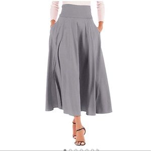 Amazon high waisted grey skirt